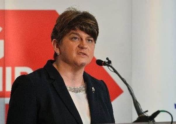 DUP Leader Arlene Foster complained of 'man flu' at the launch of the DUP's manifesto