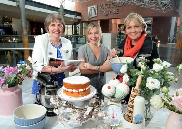 Pictured are Victoria Square Bake Off judges Michelle Greeves, Victoria Square Centre manager, Elizabeth Warden WI Federation chairman and Northern Irish cook Jenny Bristow, who are on a quest to find the best Victoria Square Sandwich baker in Northern Ireland. One representative from each of the 21 Area Groups of Womens Institutes across Northern Ireland submitted their very best four-egg sponge, and six finalists from across the province were crowned semi-final winners and selected to compete in the grand final taking place this weekend in Victoria Square on Saturday 4 March. Starting at 12pm on the Lower Ground floor, the six lucky contestants will bake against the clock to create and decorate their own unique Victoria Sandwich showstopper in front of a live audience for the chance to be crowned Victoria Square Star Baker. For more information about the event, including the centres opening hours, can be found at www.victoriasquare.com