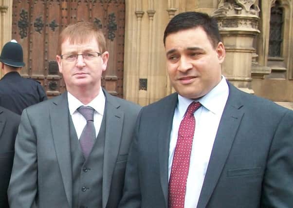 Victims campaigners Willie Frazer (left) and Jonathan Ganesh will be part of a delegation lobbying MPs on Tuesday at Westminster