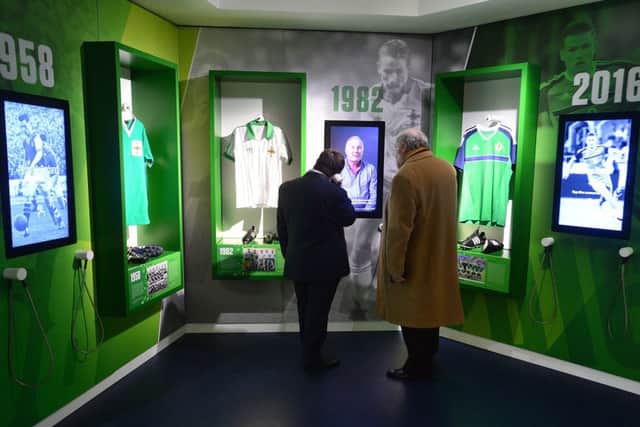 The  Irish FA Education and Heritage Centre Official Opening at The National Football Stadium at Windsor Park in Belfast.
Picture By: Arthur Allison.