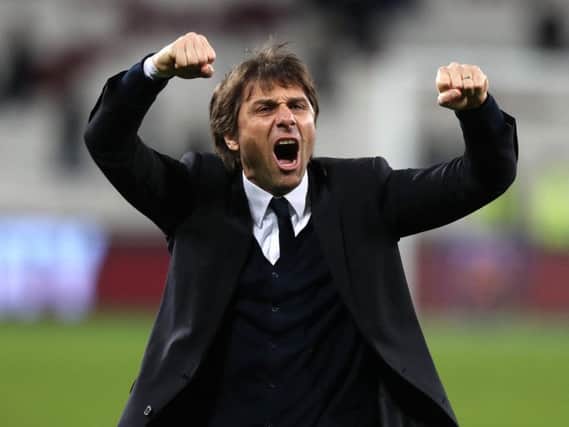 Delighted: Chelsea boss Antonio Conte