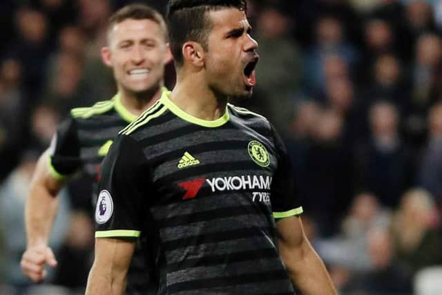 Diego Costa was on target for Chelsea in their 2-1 win at West Ham
