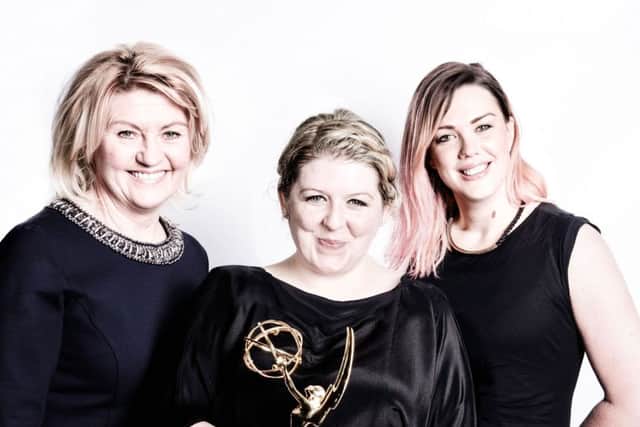 The leading ladies of The Extras Dept, Siobhan Allan, Carla Stronge and Emma Sweeney