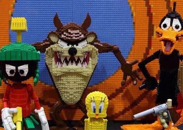 Looney Tunes characters at Brick Live