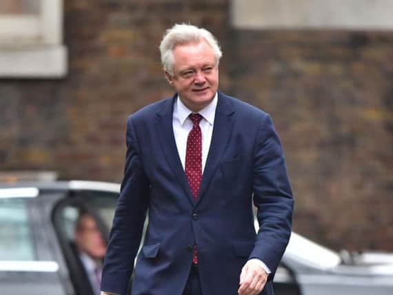 Brexit Secretary David Davis arrives in Downing Street, London, as Prime Minister Theresa May chairs a pre-Budget Cabinet meeting.