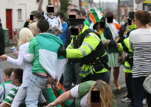 There were disturbances in the Holylands on St Patrick's Day last year