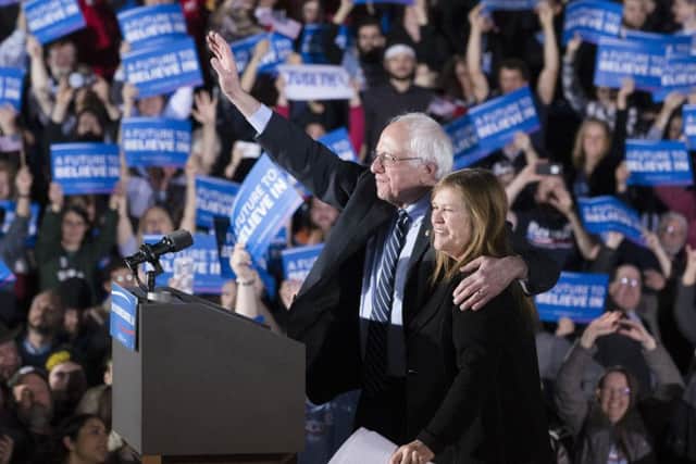 Democratic presidential candidate Senator Bernie Sanders in New Hampshire last year (AP Photo/John Minchillo)