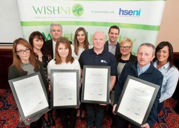 Ambassador Award winners from the Waste Industry Safety and Health Forum for Northern Ireland (WISHNI) awards