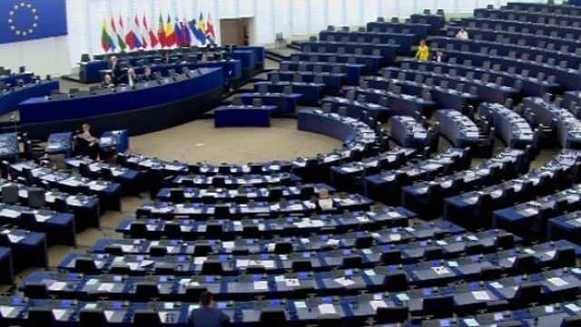 Sinn Fein MEP Martina Anderson makes a speech to European Parliament at 10.30pm on Monday evening