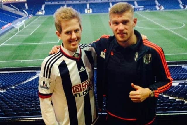 Jamie pictured with James McClean