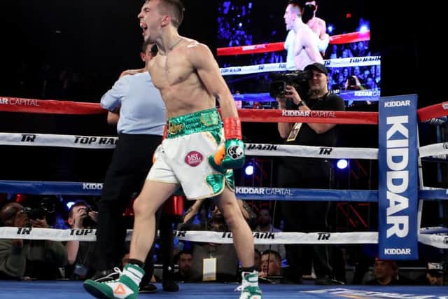 Michael Conlan celebrates his success