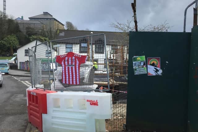A football shirt hanging up at Derry City football ground in Brandywell in memory of Ryan McBride, as the Northern Irish football club captain was an inspiration to teammates, his side has said.
