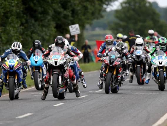 Action from the Armoy Road Races in 2016.