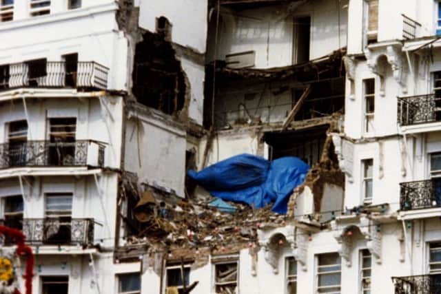 Five people died when the IRA bombed the Grand Hotel in  Brighton in 1984