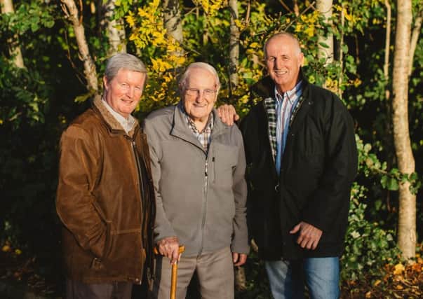 Billy and David McAllister with their father Bob (centre). Photo by David Cavan