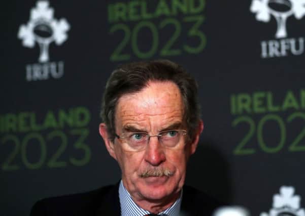 Dick Spring, Ireland 2023 Oversight Board, during a press conference at The Merrion Hotel