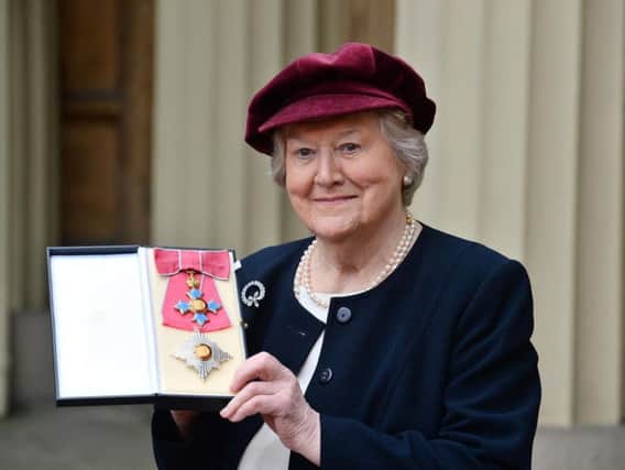 Patricia Routledge after being made a Dame for services to the theatre and charity during an investiture ceremony at Buckingham Palace