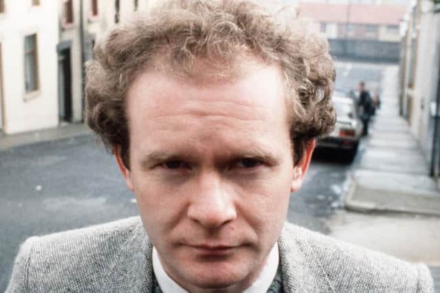 Martin McGuinness pictured in Londonderry in 1985