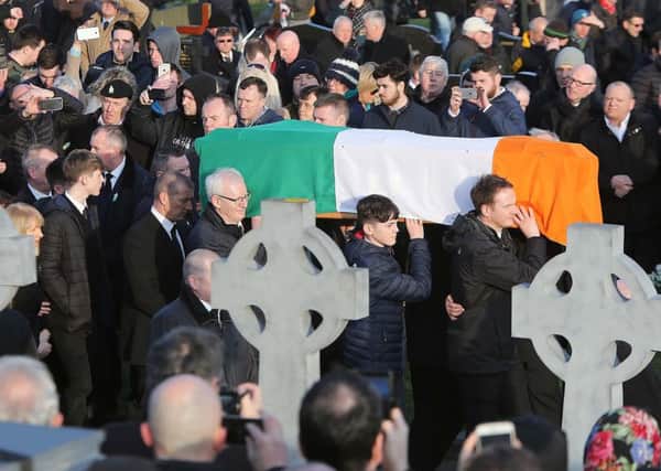 Martin McGuinnesss funeral in Londonderry on Thursday wasnt far removed from being a state funeral', said victims spokesman Kenny Donaldson