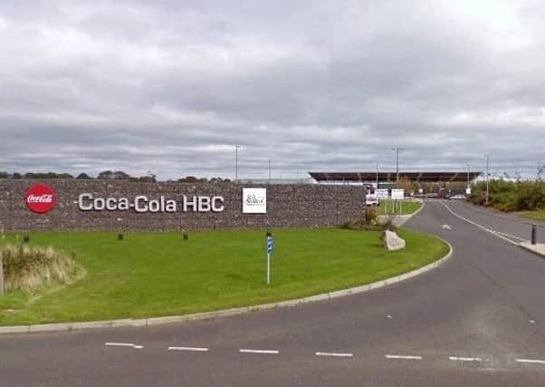 The Coca-Cola plant at Knockmore Hill, Lisburn. Pic by Google