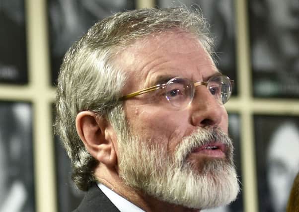 Gerry Adams said he would be willing to speak about his past 'if theres a satisfactory arrangement in place'