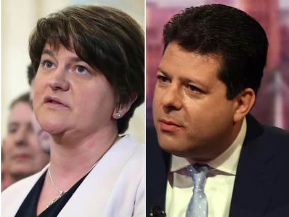 DUP leader Arlene Foster and Gibraltar chief minister Fabian Picardo