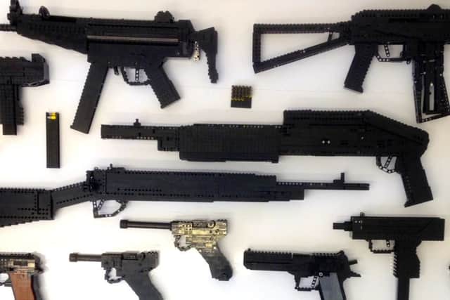 Some of David Turner's lego firearms