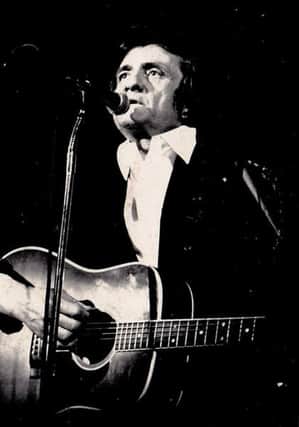 Terence Bowman's photo of Johnny Cash in Belfast