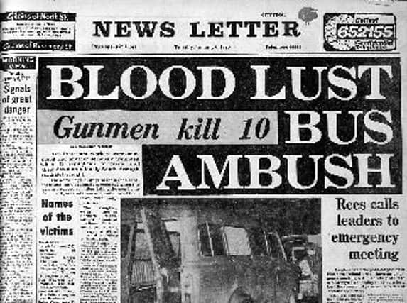 How the News Letter report the massacre at the time
