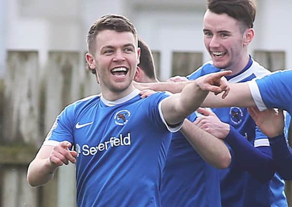 Shane McGinty reckons Saturday's result points to the potential of a bright future for Ballinamallard. Photo Lorcan Doherty / Presseye.com