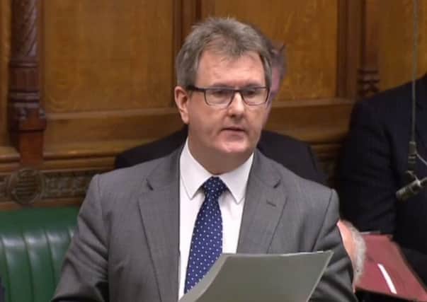Jeffrey Donaldson, the DUP MP for Lagan Valley. From parliamentlive.tv