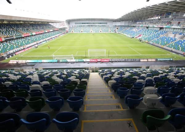 Irish League final ought to be an opportunity to fill as many of the 18,000 seats in the redeveloped Windsor Park. 

Picture by Jonathan Porter/Press Eye