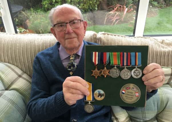 101-year-old D-Day hero Bryson William Verdun Hayes, who is aiming to become the world's oldest tandem skydiver. Photo: British Legion/PA Wire