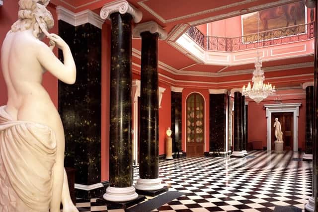 The hall occupying the centre of the house, as it was. The hall is one of William Vitruvius Morrison's most ambitious interiors. Pic Bernie Brown