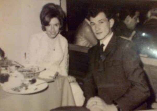 Isobel Beckett with Harry Beckett pictured not long into married life, at a dinner dance. Harry Beckett was an RUC man who was murdered by the IRA in central Belfast at point blank range in June 1990. Isobel stopped eating and died months later, of a broken heart.