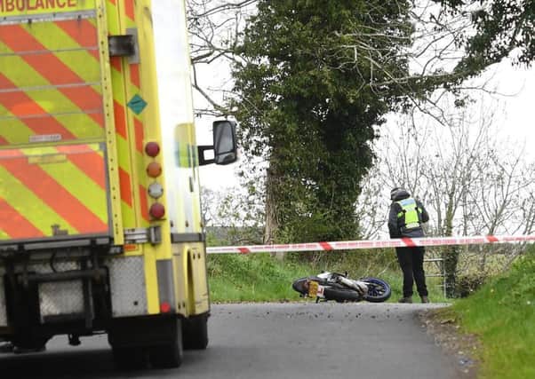 The scene of the fatal road traffic collision on Wednesday