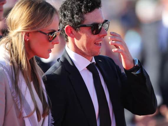 Golfer Rory McIlroy and Erica Stoll