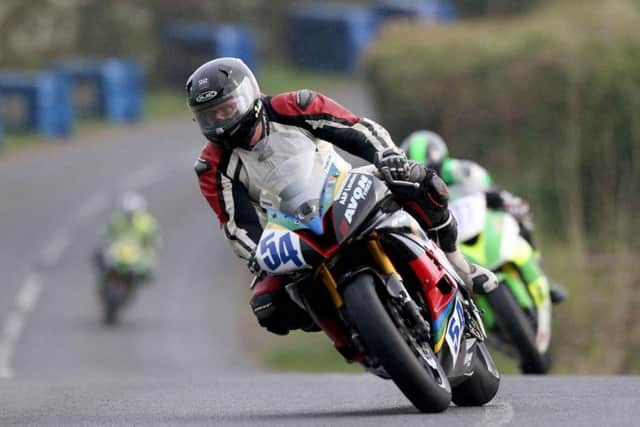 Italy's Dario Cecconi in action at the Tandragee 100.