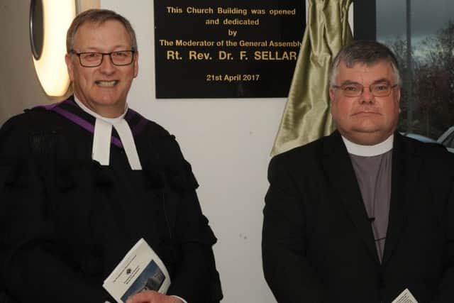 Rt Rev Dr Frank Sellar (left), moderator of the General Assembly and the Rev Howard Gilpin