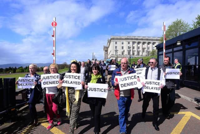 Abuse victims at Stormont