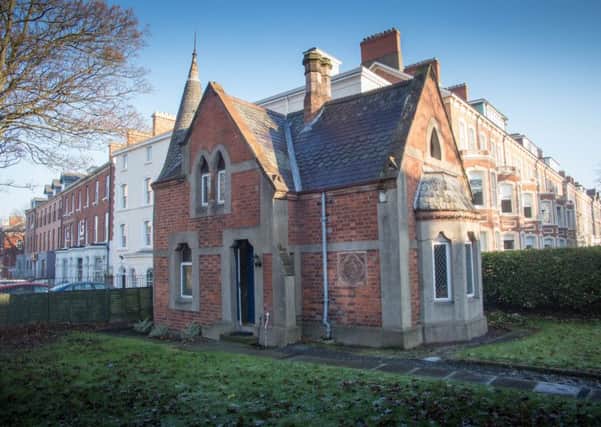 The "deceptively spacious" Gothic style Victorian cottage was built in 1877
