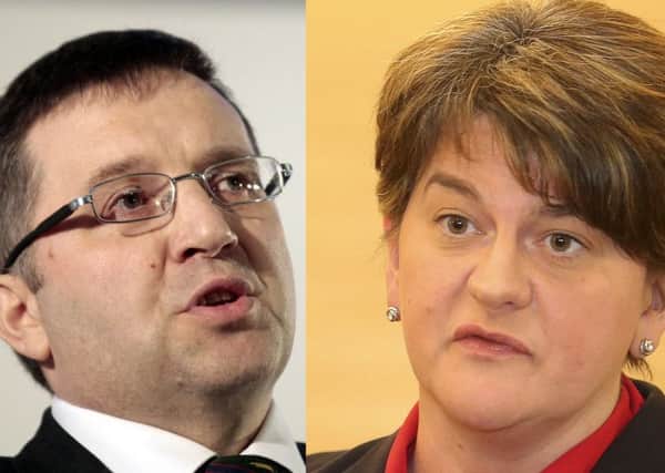 Ulster Unionist leader Robin Swann and Democratic Unionist leader Alrene Foster. The Orange Order have urged unionist political leaders to work together to 'maximise the pro-Union vote'