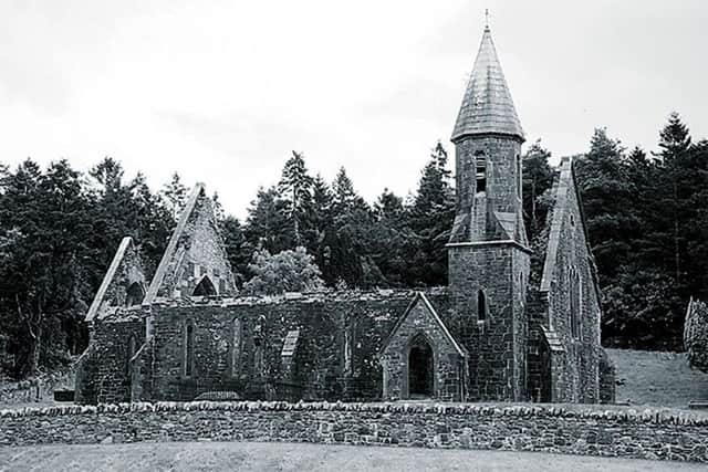 The Church of Ireland church at Tourmakeady, Co Mayo was abandoned in 1961 and now lies in ruins, emblematic of the findings Robin made in his research. It features as the cover photograph on his recently published book.