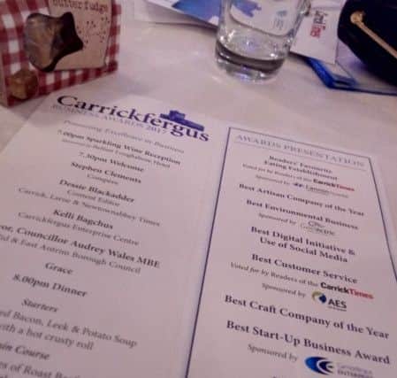 Awards dinner at Loughshore Hotel