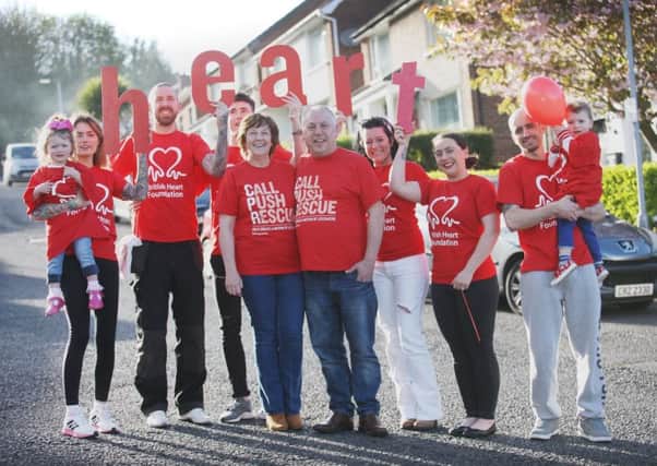 Ten members of the family of Joe Burns and their friends are running the Belfast Marathon on Monday to raise funds for British Heart Foundation, their research into Long QT and other inherited heart conditions
