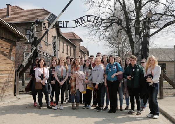 Northern Ireland pupils at  Auschwitz