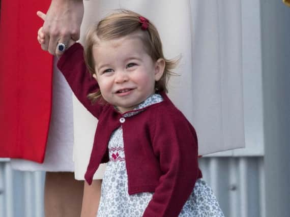 File photo dated 30/04/17 of Princess Charlotte during the Royal Tour of Canada. Princess Charlotte is celebrating her second birthday.