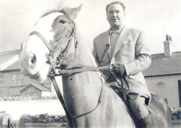 Accomplished horseman. Josef Locke circa 1977. Photo courtesy McLaughlin/Locke family