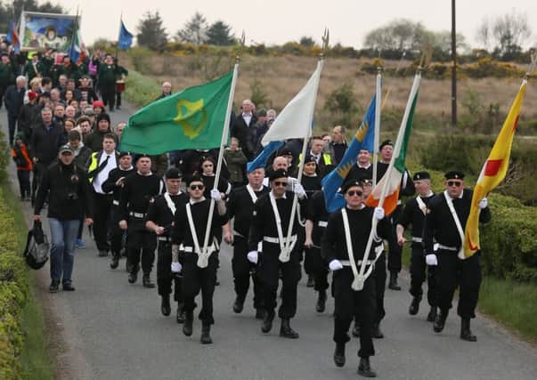 Sinn Fein Northern Ireland leader Michelle ONeill participated in and delivered a speech at the commemoration event in Tyrone on Sunday