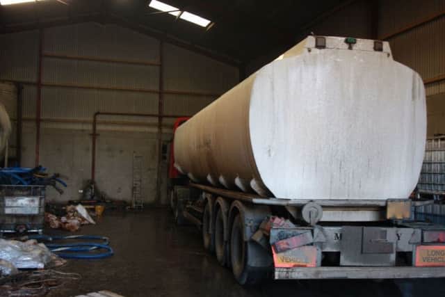 The underground storage facility had an agricultural shed built over the top to disguise it and could produce 22 million litres of illicit fuel a year